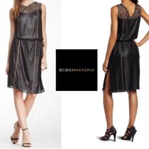 101. BCBG Maxazria Greta Lace Inset Dress Size XXS